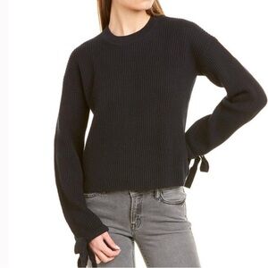 All Saints Sura Jumper Wool Blend Sweater Ribbed Black Size Medium